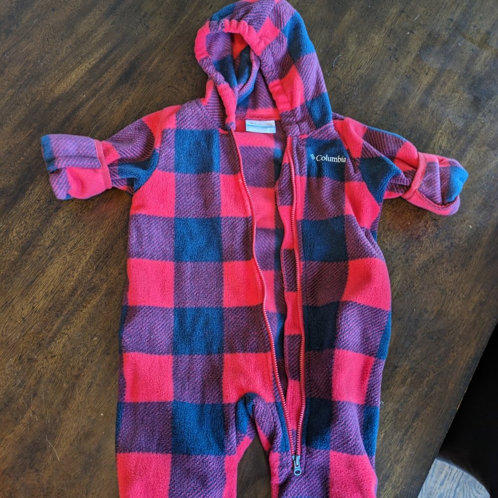Columbia fleece baby bunting 6-12 month
